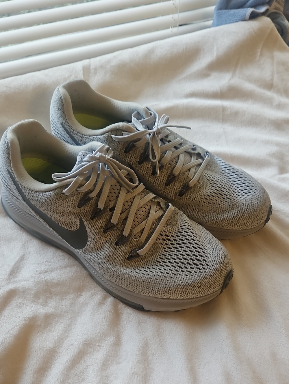 Nike Grey Running Sneakers with Dark Swoosh For Women Size 9